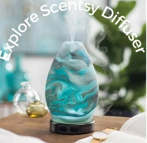 Scentsy Explore Diffuser Shade & Teardrop Base NIB - Picture 1 of 4