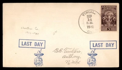 Mayfairstamps США 1940 Virgil последний день обложка aau_77173 - Изображение 1 из 2