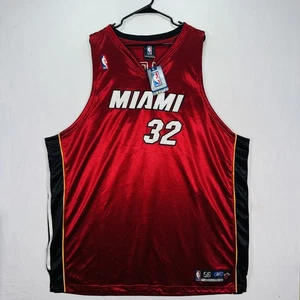 Camiseta deportiva de baloncesto Shaquille O'Neal Miami Heat para hombre 2XL 56 NBA Reebok #32 SHAQ NUEVA CON ETIQUETAS - Imagen 1 de 10