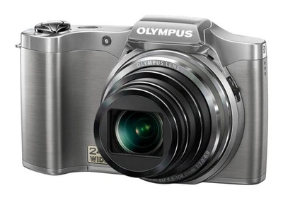 OLYMPUS Digital Camera SZ-14 14MP Optical 24x Zoom 3D Photo Function Silver - Image 1 of 4