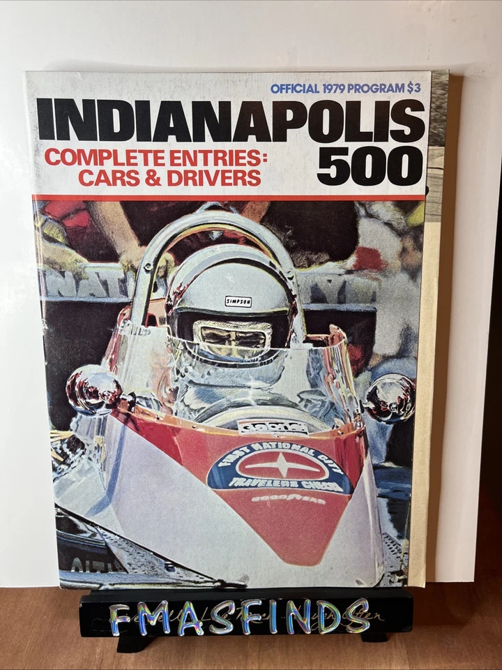 V3 1979 Official INDIANAPOLIS 500 Indy Race Program RICK MEARS - Image 1 of 2