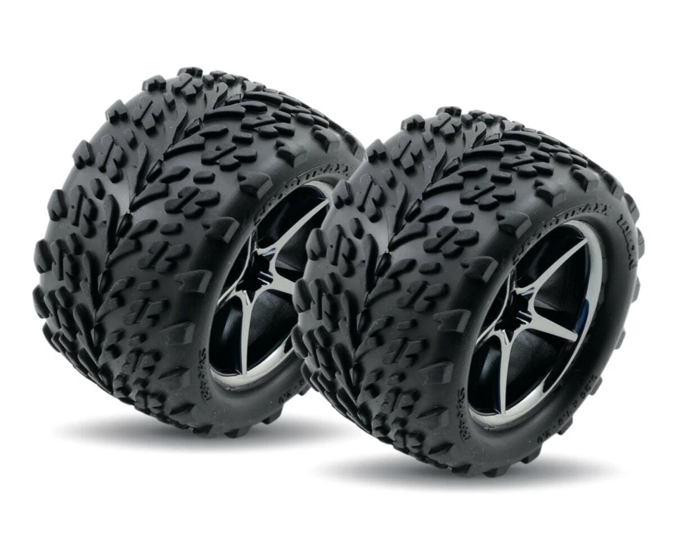 Traxxas reifen auf Felgen montiert 1 16 E-revo #7174a