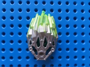 Lego 1 x Bionicle Kopf Maske 24166pb05 matt silber tr. neon grün 71301 71306 - Bild 1 von 1