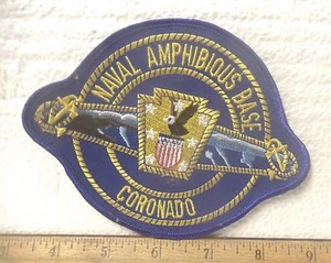 Großer amphibischer Stützpunkt der US-Marine - bestickter Coronado-Aufnäher - Bild 1 von 4