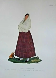 1900 COSTUME VENETO LA TONDA CHIOGGIOTTA VENEZIA - Imagen 1 de 1