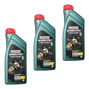 3 Litri Olio Motore Auto CASTROL 5W20 E Magnatec C5 Ford WSS-M2C948-B (15F9CD) - Foto 1 di 4
