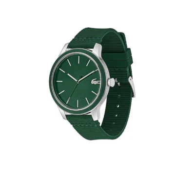 LACOSTE 2011085 12.12 GREEN DIAL GREEN SILICONE STRAP MEN'S WATCH - Image 1 of 3