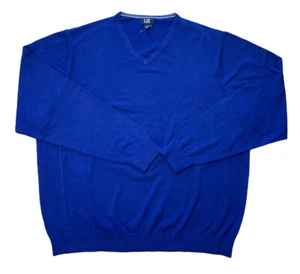 CB Cutter & Buck Bolt Blue Men’s 1XB Waffle Knit Sweater NEW - Picture 1 of 6