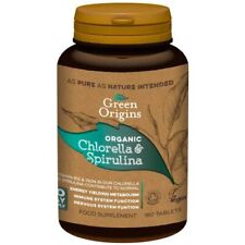 Green Origins Organic Chlorella & Spirulina 500mg 180 Tablets-10 Pack