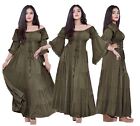 Cosplay Cottagecore Dress Maxi Gown CottageGoth Peasant Renaissance layer B5855
