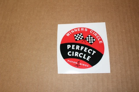 perfect circle piston rings. indy 500 usac cart not original. tool box sticker Cover