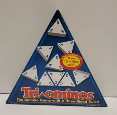Tri-Ominos Travel Edition with Lightweight Playing Tiles for kids by Pressman - Image 1 of 4