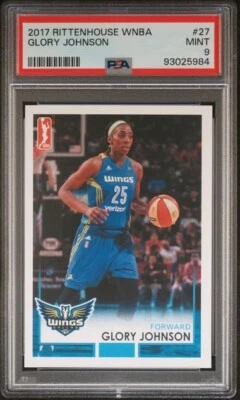 2017 Rittenhouse WNBA Glory Johnson PSA 9 Dallas Wings Tennessee Lady Vols - Image 1 of 2