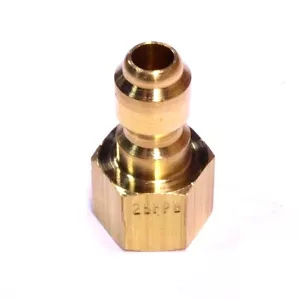 Foster 25FPB ST Serie 1/4" Buchse NPT Messing Stecker Quick Straight Thru FST - Bild 1 von 3