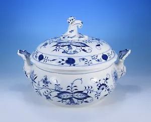 Meissen "Zwiebelmuster" Terrine / Deckelschale - Bild 1 von 4