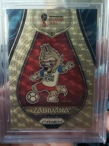 2018 Panini Prizm World Cup Mascot Zavibaka Gold Power Prizm