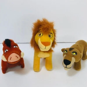 LION KING II "SIMBA'S PRIDE" Lot of 3 Mini Happy Meal Plush 4 inch Pumbaa Simba - Picture 1 of 7