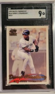 1999 Pacific Paramount #166 Darryl Strawberry Gold SGC Mint 9