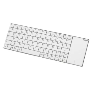 E2710 Clavier multimédia sans Fil sans Fil Design Plat en Acier Inoxydable 6 ... - Photo 1/6