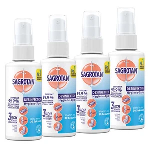 Sagrotan Hygiene Pumpspray Hygienespray Desinfektionsspray Desinfektion 4x100 ml - Bild 1 von 9