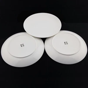 Neu Set 3 Stck. Rein Einfach Massiv Weiß Porzellan 10" Essteller USA Verkäufer - Bild 1 von 6