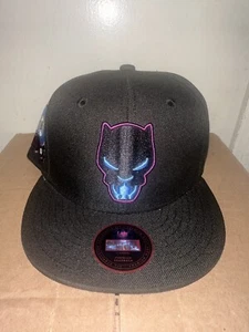 BRAND NEW MARVEL BLACK PANTHER 60TH ANNIVERSARY YOUTH OSFA SNAPBACK HAT BLACK - Picture 1 of 7