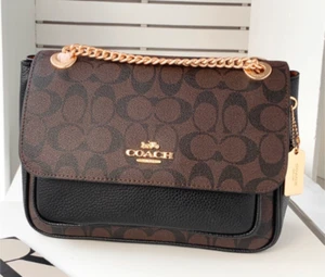 COACH Klare Crossbody 25 in Signature Canvas CC878 Braun Multi Outlet NEU - Bild 1 von 8