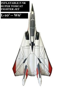 Nave acuática flotante de agua inflable IFC F-14 Super Tomcat Fighter. 10' X 6' - Imagen 1 de 6