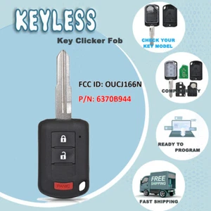 P/N: 6370B944 315 MHz ID46 Control remoto FOB para Mitsubishi Lancer Head Llave de coche 3 botones - Imagen 1 de 6