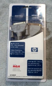 CABLE IMPRESORA HP 6FT ALTA VELOCIDAD IEEE 1284 DB25 MACHO A CENTRONICS 36 MACHO, NUEVO - Imagen 1 de 2