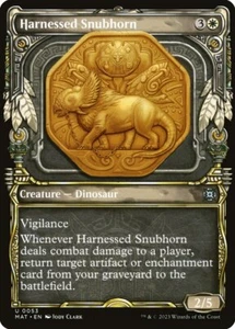Harnessed Snubhorn (053) Showcase March of the Machine: The Aftermath MAT MTG - Picture 1 of 1