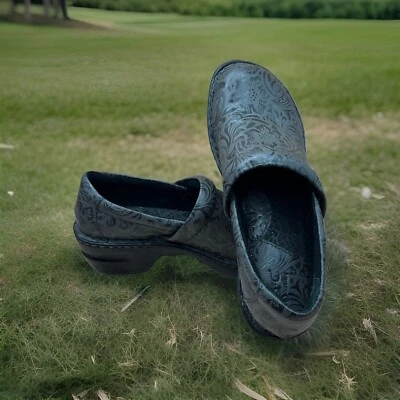 BOC Born Concept Shoes Zuecos de Enfermería Grises para Mujer 9.5M Cuero Confort Slip On Foto 1 de 4