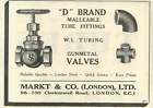1926 Markt And Co Tube Fittings Clerkenwell Road Old Advert