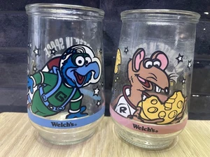 Barattolo gelatina vetro Welch’s vintage anni 90 Muppet nello spazio Gonzo e Rizzo - Foto 1 di 1