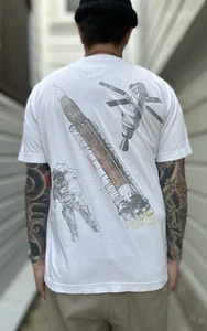 Maglietta Kid Cudi "To The Moon" Tour Shirt Rap Hip Hop Maglietta NASA Space Taglia Large - Foto 1 di 13