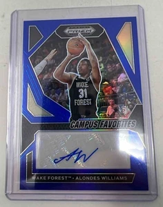 2024 Panini Prizm Draft Picks Alondes Williams Signatures Blue /149 #CFS-AWL - Picture 1 of 2