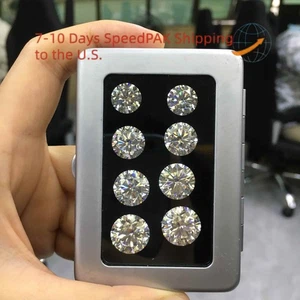 Funkelnder großer Rundschnitt 5-13 kt D Farbe lose Moissanit GRA Großhandel - Bild 1 von 20