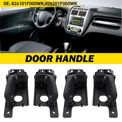 4X Manija de puerta interior delantera/trasera izquierda+derecha para Kia Sportage EX LX 2005-2010 U Foto 1 de 4