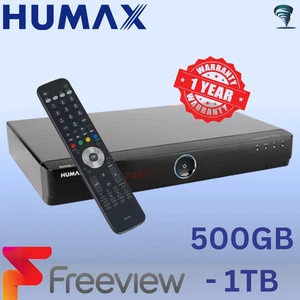 Humax HDR-FOX T2 Freeview 500GB 1TB Twin Tuner HD Recorder Receiver Box PVR HDMI - Picture 1 of 5