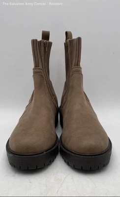 Dolce Vita 女式 Orelia 棕色圆头侧拉链踝靴 10 码 — 第 1/4 张图片