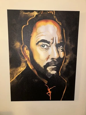 Dave Matthews 26x35 Canvas By William Stidham Sacred Heart Series Art Poster - Image 1 of 4