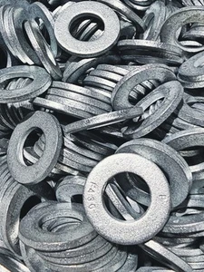 100 pcs F436 F/W 1 P A325 - 3/4" ASTM F436 Plain Steel Structural Flat Washer - Picture 1 of 3