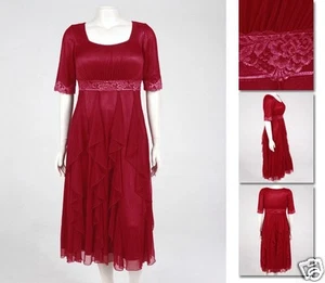 NEW! Zaftique GALA DRESS Garnet Red (Last One!) 0Z / Womens Plus 14 / Large L - Picture 1 of 1