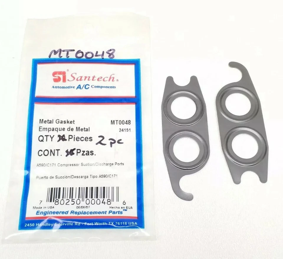MT0048 Santech A590 C171 Compressor Suction Discharge Port Gasket - Qty. 2pcs - Image 1 of 1