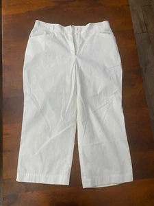 Sag Harbor weiße Damenhose - Größe SP - 100 % Baumwolle - Neu ohne Etikett - Bild 1 von 5