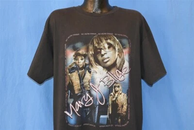 Camiseta de colección Y2K MARY J BLIGE NO MORE DRAMA TOUR RAPTEES HIP HOP R&B 2 CARAS XL Foto 1 de 4