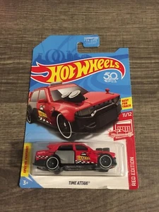 H ∞ Hot Wheels 2018 Target's Red Edition #11 Time Attaxi / Toyota Crown Comfort - Picture 1 of 2
