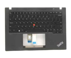 New Genuine Lenovo Thinkpad T14s Gen 3 Palmrest US Backlit Keyboard 5M11G27194 - Afbeelding 1 van 2