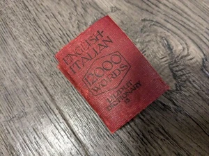 Vintage Miniature Liliput 12000 Words Dictionary English/Italian - Picture 1 of 4