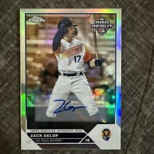 2023 Topps Pro Debut Chrome Zack Gelof Refractor Auto 8 /99 - Athletics